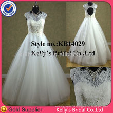 2014 Luxurious new ball gown lace wedding dress